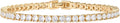 PAVOI 14K Gold Plated 3mm Cubic Zirconia Classic Tennis Bracelet | Gold Bracelets for Women
